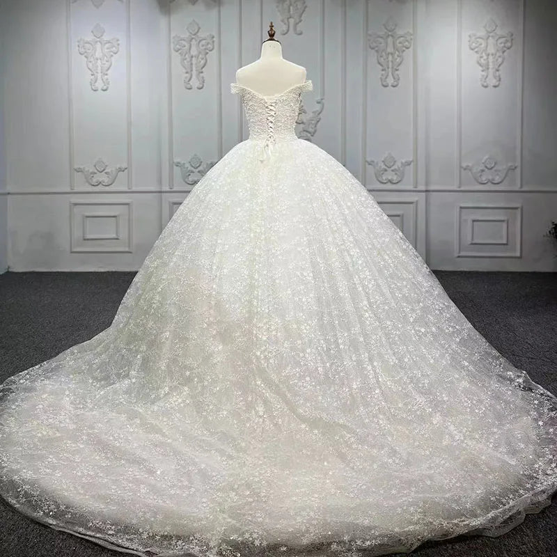 9417 Wholesale Custom Made Latest Style Bridal Luxury Exquisite Wedding Dress