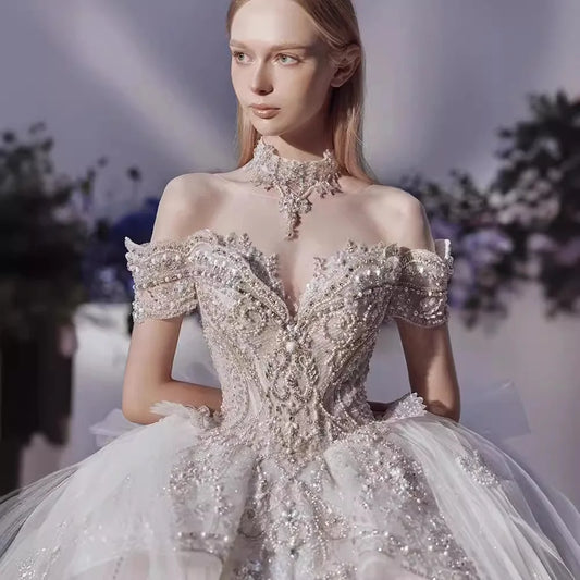 NEW ARRIVAL Beaded Weeding Dresses Women Wedding Dresses 2024 Elegant a Line Wedding Dress