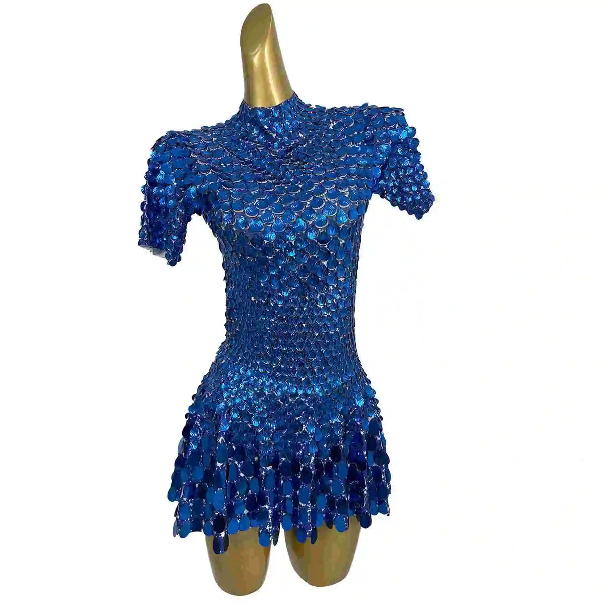 Sparkly a Line Glitter Sequins Birthday Party Gowns Short Prom Dress Dancer Stage Performance Costume Women Sexy Mini Club Dress