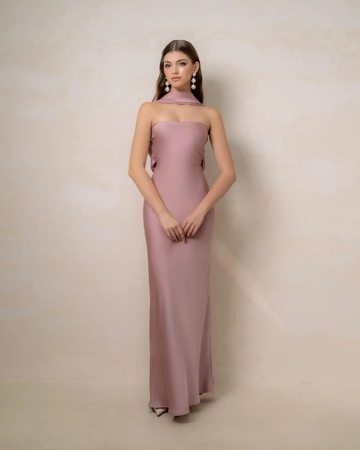 Elegant Women's Sleeveless Silk Maxi Dress Wedding Maxi Dress Engagement long gown Plain Dyed Available Big Size