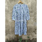 Indian Floor-Length Lace Boho Floral Printed Summer Dress for Women 100% Cotton A-Line Silhouette Gift for Her