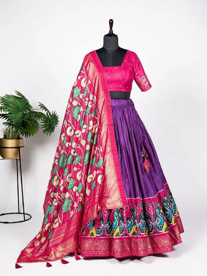Gorgeous Modern Yellow Lehenga Choli New Arrival O-Neck Designer Semi-Stitched Floor-Length Silk Lace Wedding Party Wear Haldi