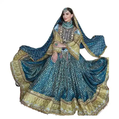 Customized Afghan Kuchi Vintage Dresses Heavy Embroidery Long Sleeve Wedding Party Wear Floor Length Afghani Dress Women Adults
