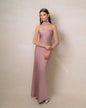 Elegant Women's Sleeveless Silk Maxi Dress Wedding Maxi Dress Engagement long gown Plain Dyed Available Big Size