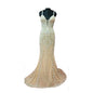 Bulk Quantity Supply Rajgadhia Evening Gown Handmade Beaded Dress Sleeveless Floor Length Fancy Gown
