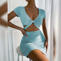 2026  Bodycon Dresses Club Party Ladies Sexy Solid Dress Bandage Tights Bodycon Ladies