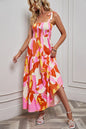 Summer Rayon Women Dress Dot Printing Elegant Dresses Smocking Backless Spaghetti Strap Dress