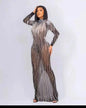AD1742 Kimshein Luxury Evening Dresses Crystal Long Dress Handmade Dresses Women Lady Elegant Crystal