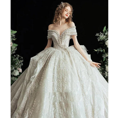 Wedding Dress  V Neck Sexy Designer Plus Size Bridal Dress Wedding Dresses Ball Gowns Princess
