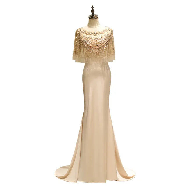 2023 Formal Evening Women Dresses Party Elegant Dinner Dress Party Lady Debut Gown Evening Dresses Tailed Dress