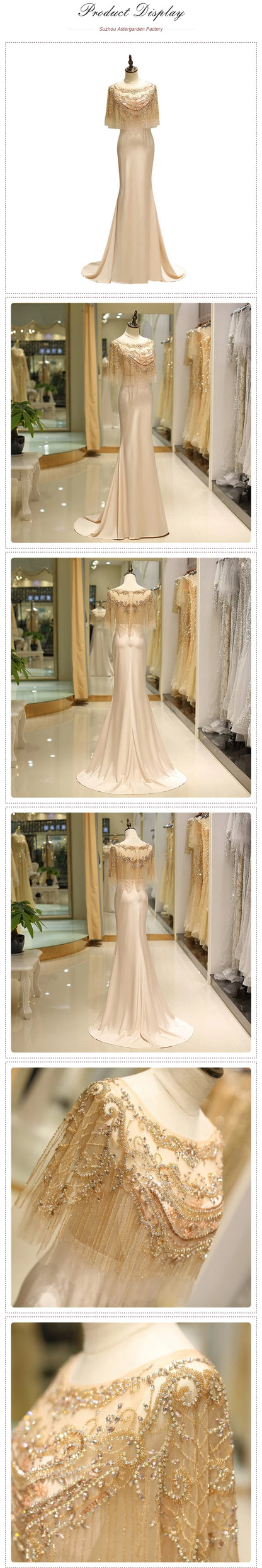 2023 Formal Evening Women Dresses Party Elegant Dinner Dress Party Lady Debut Gown Evening Dresses Tailed Dress