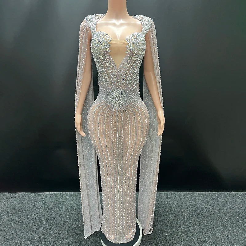 Novance Y3764-B Trending Womens Clothing 2024 Club Dress for Women Sexy Party Formal Luxury Sleeveless Rhinestone Clothing Women