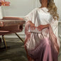 Latest Design Custom Modest Batwing Sleeve Dubai Abaya Kaftan Luxury Muslim Women Dress With Satin Abaya