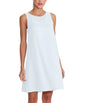 100% Linen O-Neck A-line Casual Sleeveless Loose Pockets Dress for Women