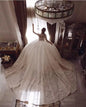 Latest Style Wedding Dresses Chapel Train Wedding Dresses for Women 2024 Long Sleeve Wedding Dress