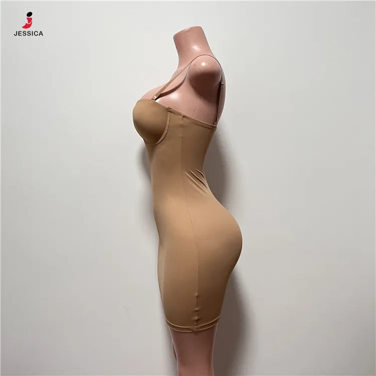 S2718-summer Dresses 2025 Sexy Mini Spaghetti Strap Dress for Women Black Shapewear Dress