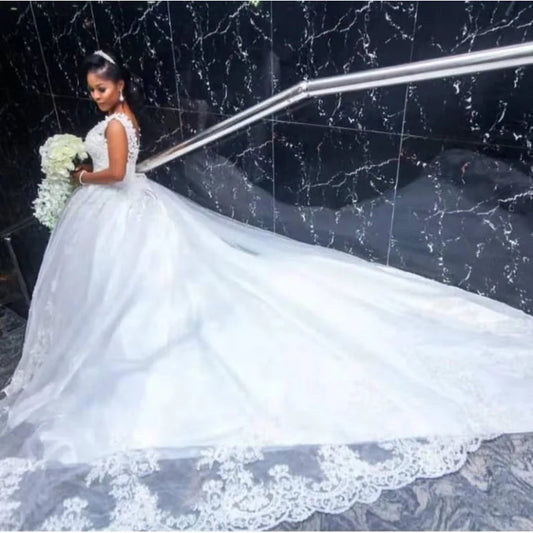 S359A    2025 New Fashion High Quality Wholesale Lace Fabric Elegant Gown Mermaid Wedding Dress
