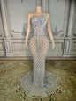 Women Wedding Party New 2024  Sleeveless Sexy  Evening Gown Dinner Dress for Ladies