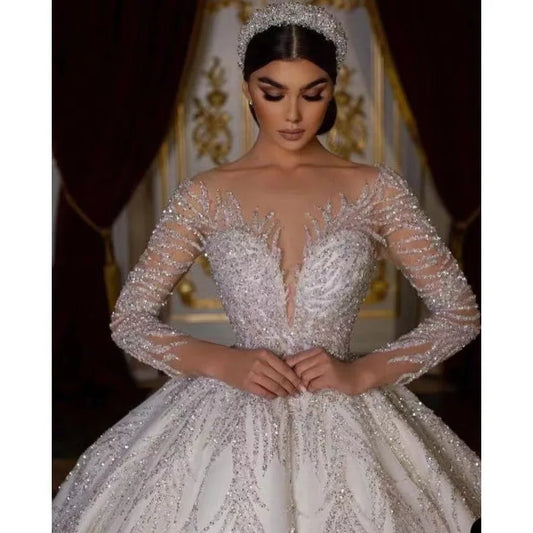 China Factory Customized High Quality Wedding Dress Premium Wedding Dresses Luxurious CHINA Custom Made Wedding Dress