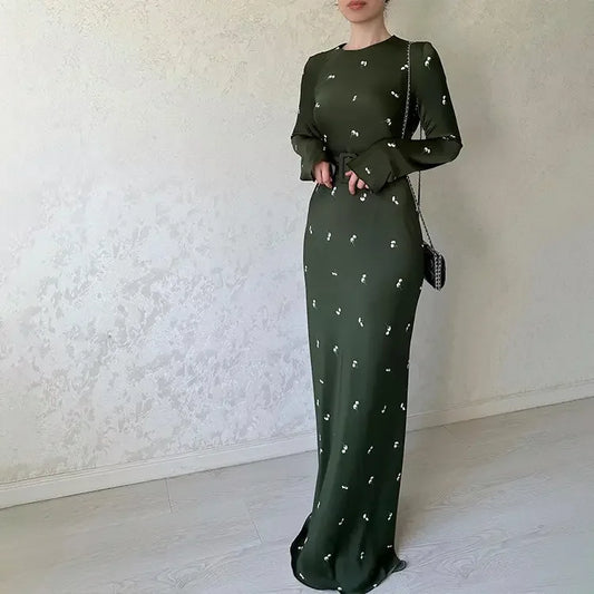 Eid Jersey Solid Modest Under Abaya Dubai 2024 Palestine Women Islamic Clothing Muslim Kaftan Inner Dresses Robe Femme Musulmane