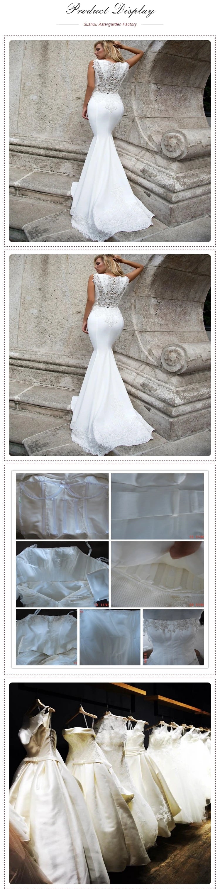 White Wedding Gown Bridal Dress Robe De Mariage 2023 Lace Wedding Dress Bridal Gowns African Mermaid Bridal Gown