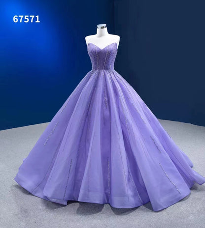 Feishiluo Luxury Evening Ball Gown Wholesale Modern Detachable Off-Shoulder Dress for Women Purple Prom Gown