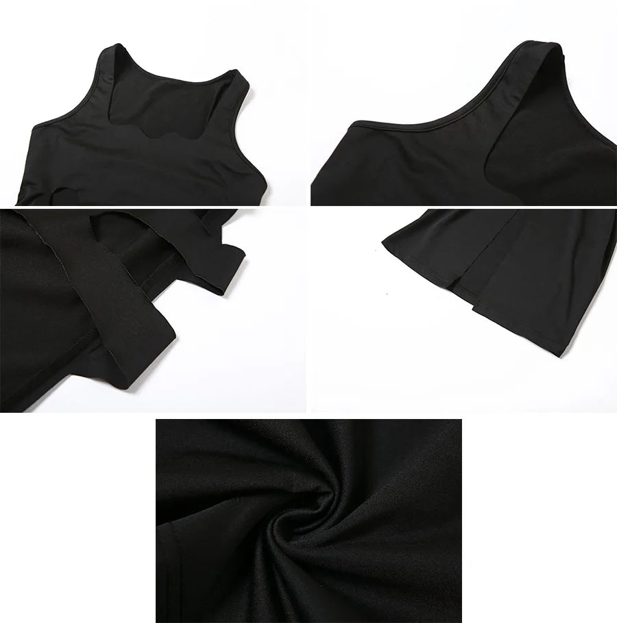 Sexy Black Slim Party Dress Side Split Skinny Hollow Out Dress Elegant Women Casual Dresses