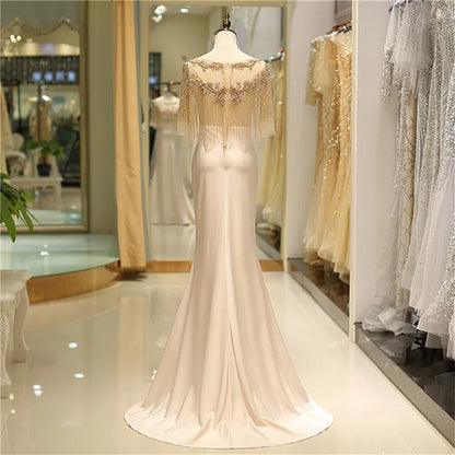 2023 Formal Evening Women Dresses Party Elegant Dinner Dress Party Lady Debut Gown Evening Dresses Tailed Dress