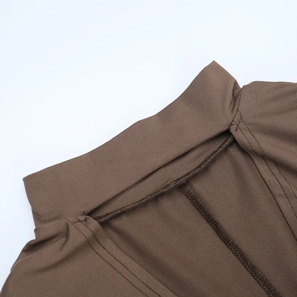 Cross-border Fashion Deep V High Split New Long Dress Pleated Design Sense Celeb Dress Dress