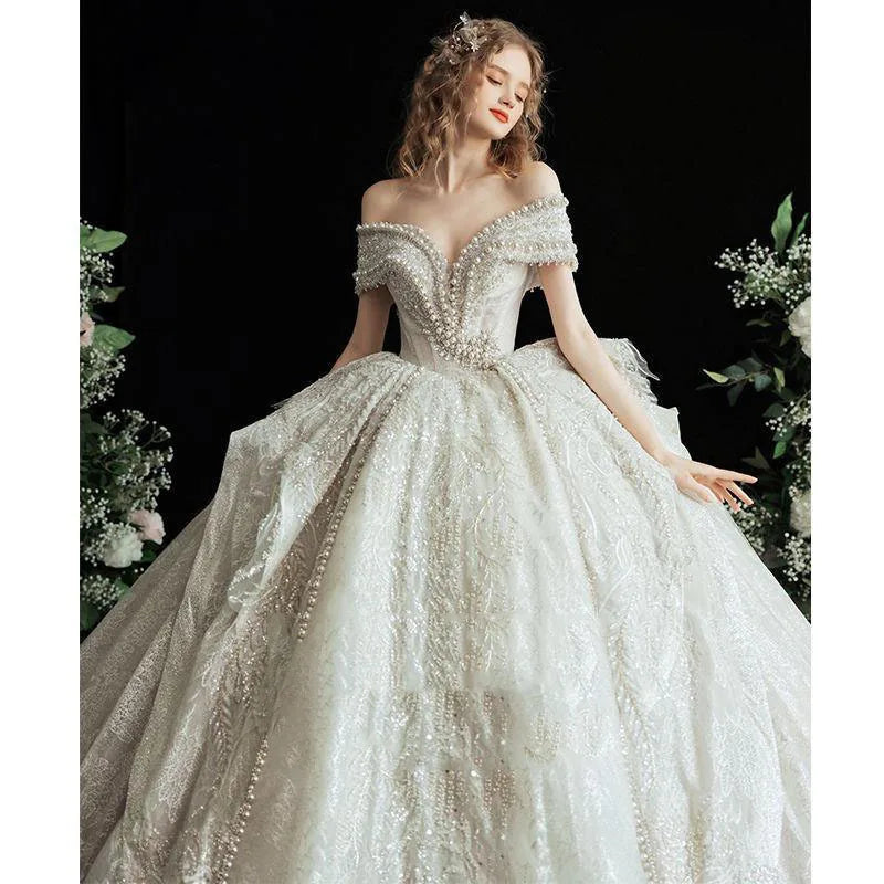 Wedding Dress  V Neck Sexy Designer Plus Size Bridal Dress Wedding Dresses Ball Gowns Princess