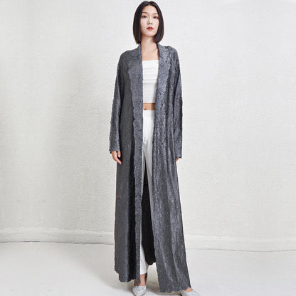 Fast Shipping 2024 Latest Abaya Designs Pleated Polyester Fabric Abaya for Women Casual High Quality Abaya