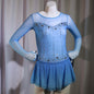 For LIUHUO Girls Kids Pink Performance Wear Ice Skating Dress with Short Sleeves for Competition Belly Dance Dress