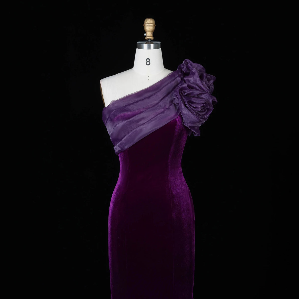 Sharon Said SF493  Elegant One Shoulder Mermaid Evening Dress Draped Women Wedding Party Gown Wedding Dress Evening Dress