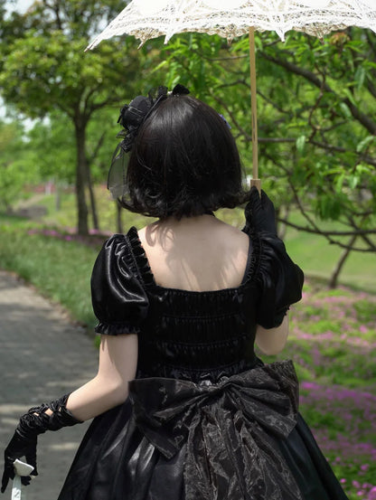 15286# Elegant Lolita Satin Ball Gown Birthday Party Princess Dress for Plus Size Women Prom Evening Dresses Flower Girl Clothes