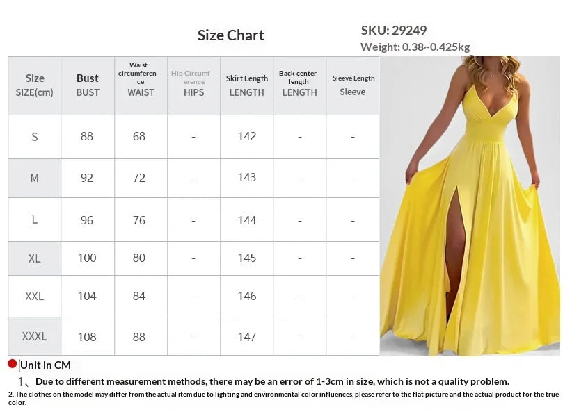 Cross-border  Spring New European American Women's Fashion Solid Color Chiffon Anti-Static Sexy Slim Split Ear Side Long