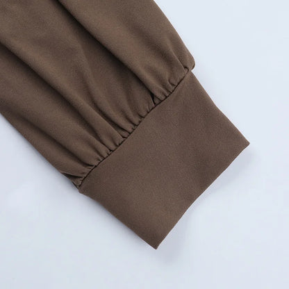 Cross-border Fashion Deep V High Split New Long Dress Pleated Design Sense Celeb Dress Dress