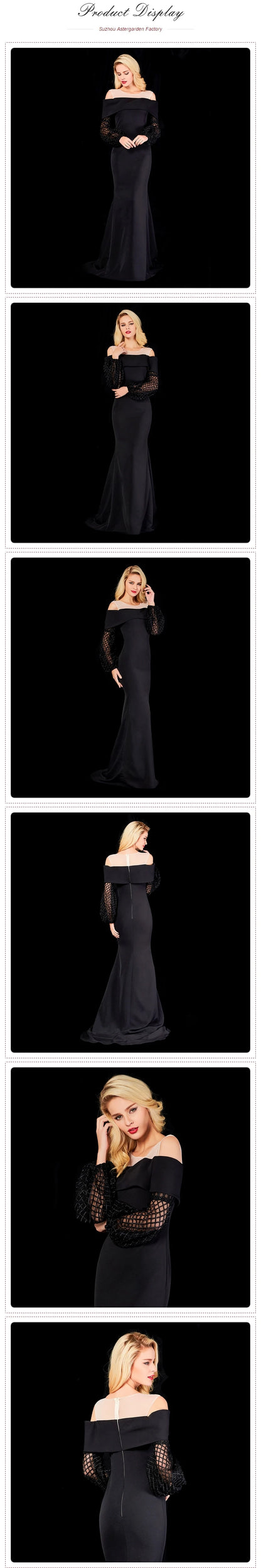 Abiti Da Festa 2023 New Style Prom Dresses Evening Gowns Manual Round Neck Sexy Perspective Fishtail Prom Dresses Evening Dress
