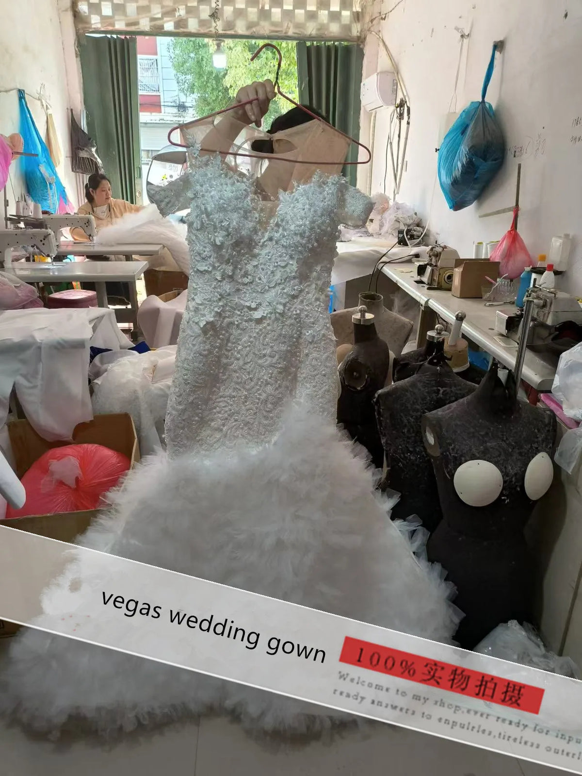 China Factory Luxury Beaded Mermaid Wedding Dress Wedding Dress for Plus Size Women Elegant Wedding Dresses Plus Size