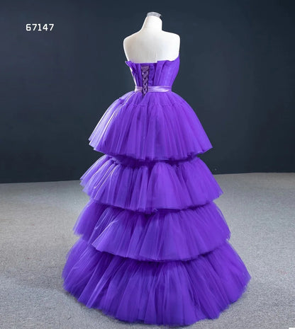 Feishiluo Women's Modern Evening Prom Dress Chapel Wholesale Soft Tulle Party Gown Lace Embroidery Decorations Wedding Dresses