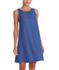 100% Linen O-Neck A-line Casual Sleeveless Loose Pockets Dress for Women