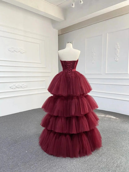 Feishiluo Women's Modern Evening Prom Dress Chapel Wholesale Soft Tulle Party Gown Lace Embroidery Decorations Wedding Dresses