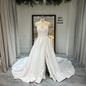 Jancember RL153 Sexy Sweetheart Sleeveless Ruched Chapel Train Backless Wedding Dress