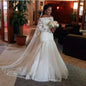 Lonng Sleeve Mermaid Wedding Dress Brand  Off Shoulder Cheap Wedding Gowns Africa Bridal Dress Muslim Wedding Dress