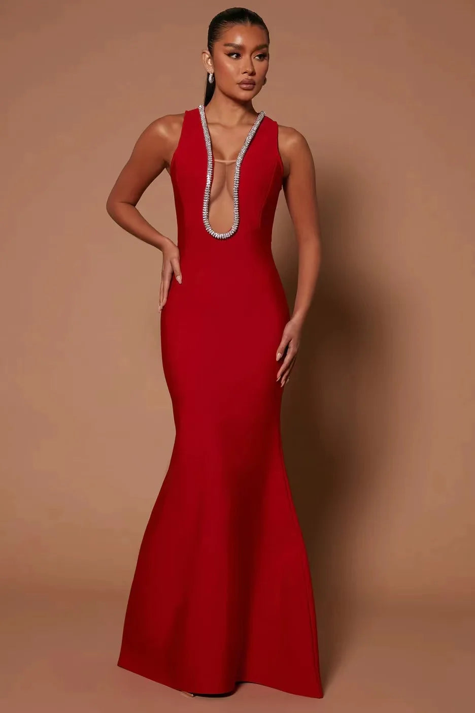 Factory Clearance Elegant Women Dress Fashion Clothing Sexy Dresses Night Crystal Dress Women Rhinestone Dresses Women
