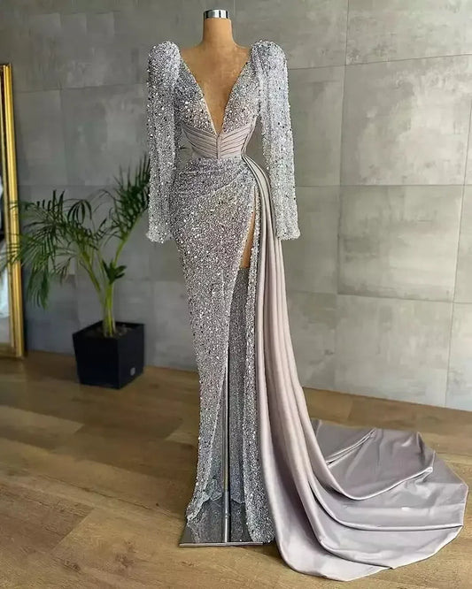S1158A   2025  Drop  Shipping New Bride Is Married Slim Thin Lace Simple Shoulder -like Fishtail Main Elegant Wedding Dress