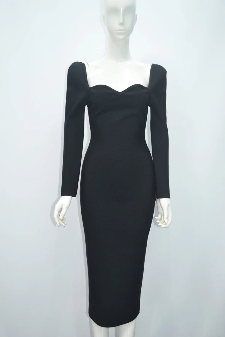Womens Long Sleeve Backless for Bandage-Midi Dress Casual Style Natural Waist Sexy Breathable Knitting Fabric for Mini-dress