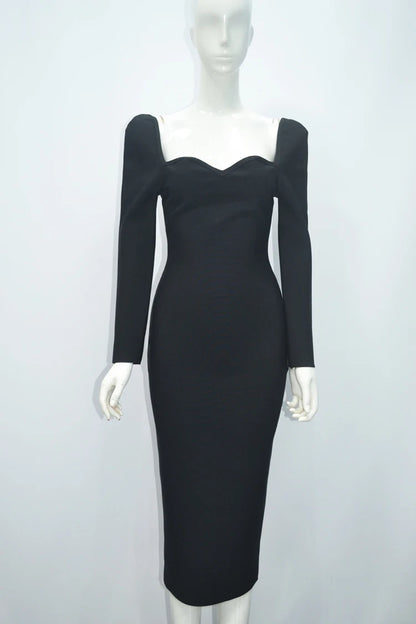 Womens Long Sleeve Backless for Bandage-Midi Dress Casual Style Natural Waist Sexy Breathable Knitting Fabric for Mini-dress
