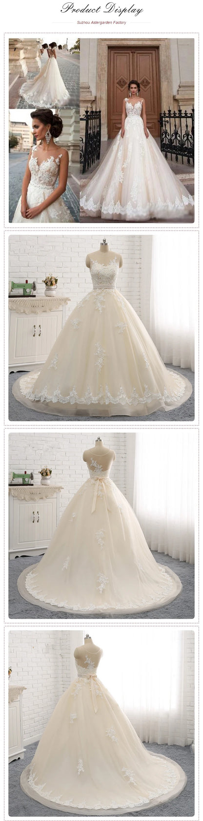 2023 Princess Wedding  Dress Arab Wedding Dress 2021 Vestido De Novia Lace Appliques Beaded Princess Tulle Wedding Dresses