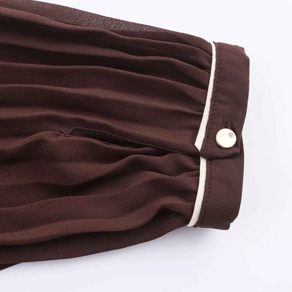 Style Chiffon High Waist Belted Ruched Midi Dress-Fashion Trend Versatile Design