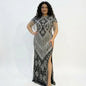 Empire Luxury Evening Gowns Crystal Beaded Embroidery Built-in Bra Eco-Friendly 100% Polyester Quick Dry Floor-Length A-Line